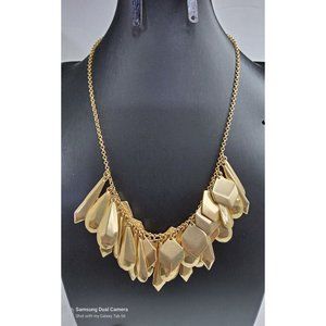 Spartina 449 gold-tone statement necklace adjustable 20", preowned